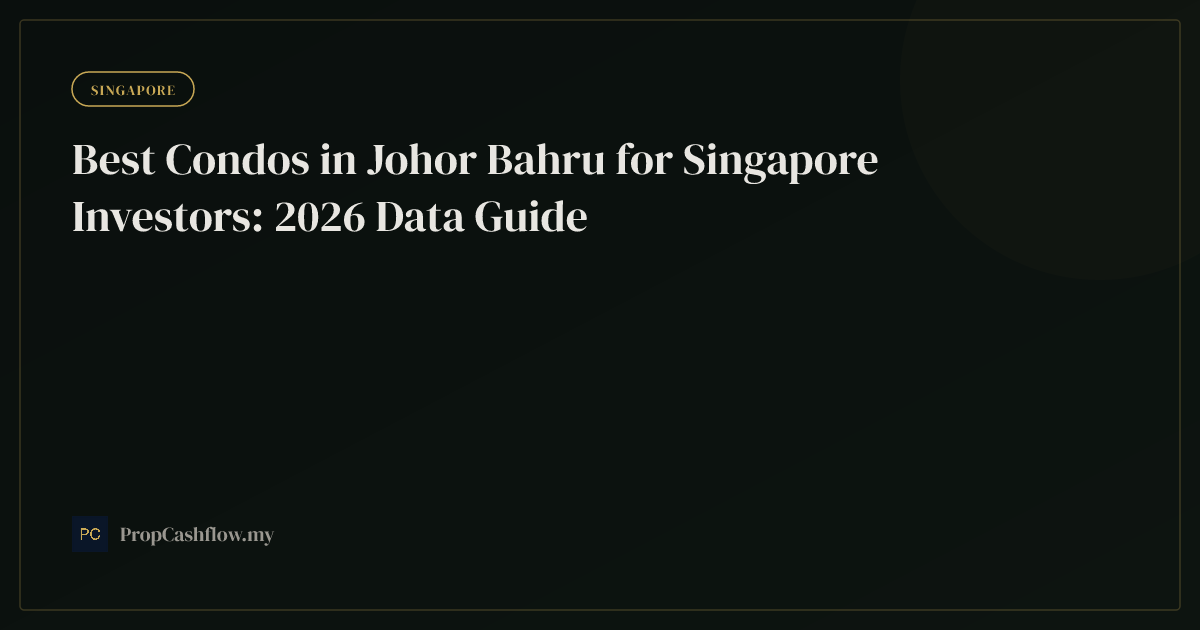 Best Condos in Johor Bahru for Singapore Investors: 2026 Data Guide