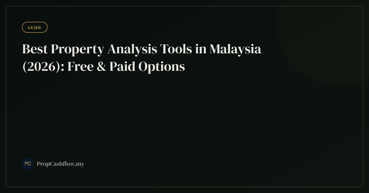 Best Property Analysis Tools in Malaysia (2026): Free & Paid Options