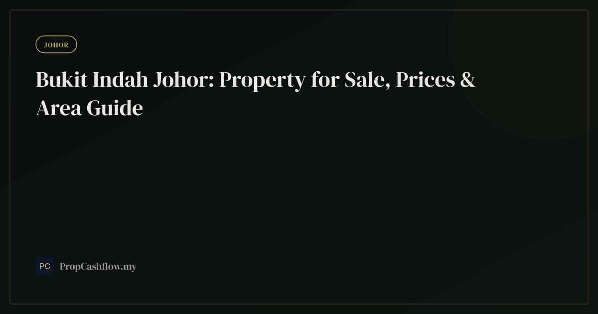 Bukit Indah Johor: Property for Sale, Prices & Area Guide