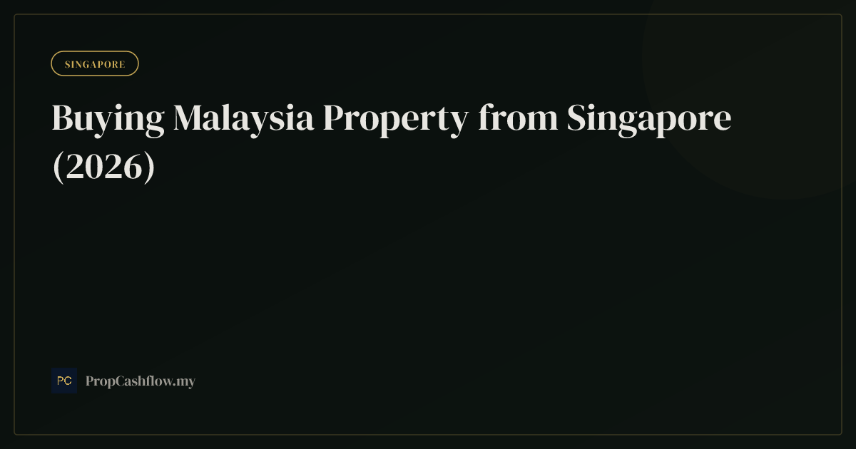 Buying Malaysia Property from Singapore (2026)