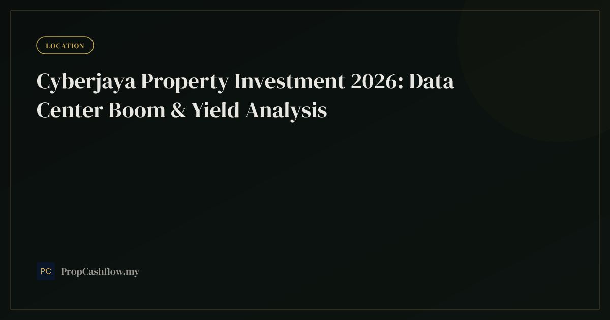Cyberjaya Property Investment 2026: Data Center Boom & Yield Analysis
