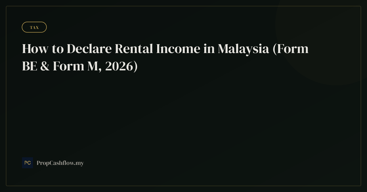How to Declare Rental Income in Malaysia (Form BE & Form M, 2026)