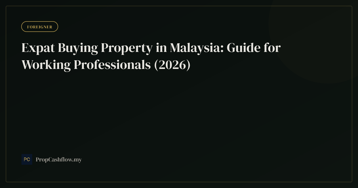 Expat Buying Property in Malaysia: Guide for Working Professionals (2026)
