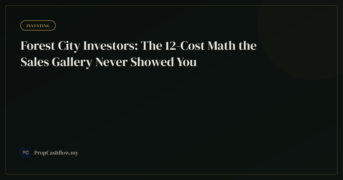 Forest City Investors: The 12-Cost Math the Sales Gallery Never Showed You