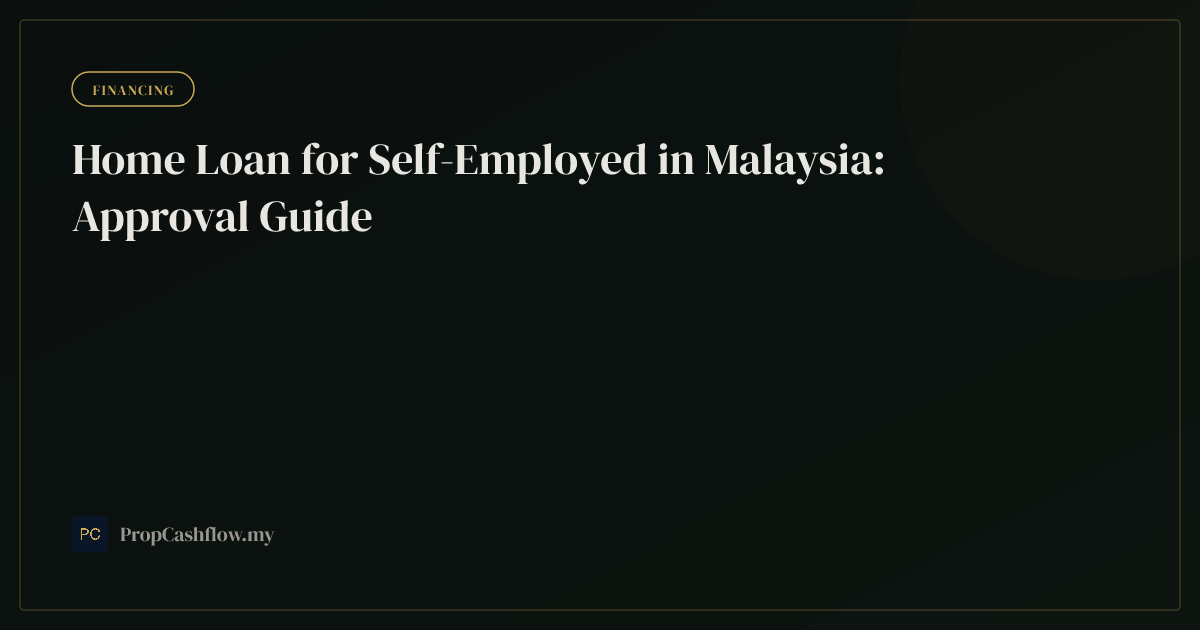 Home Loan for Self-Employed in Malaysia: Approval Guide