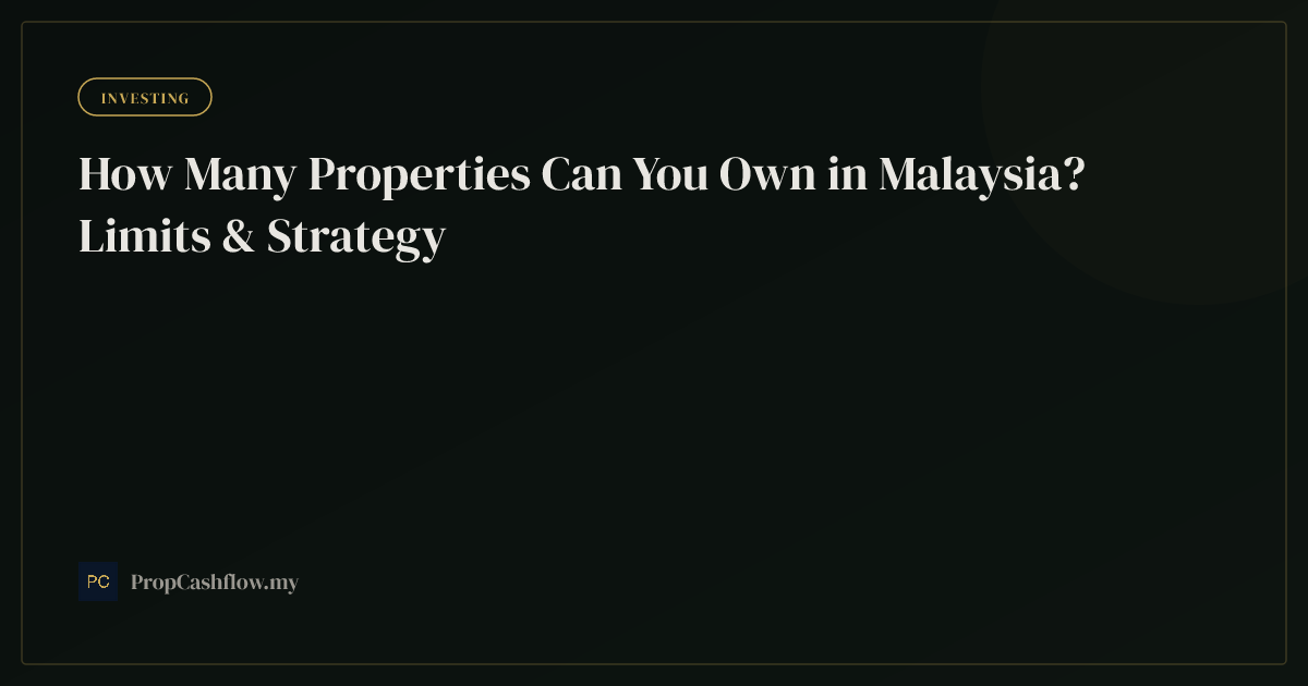 How Many Properties Can You Own in Malaysia? Limits & Strategy