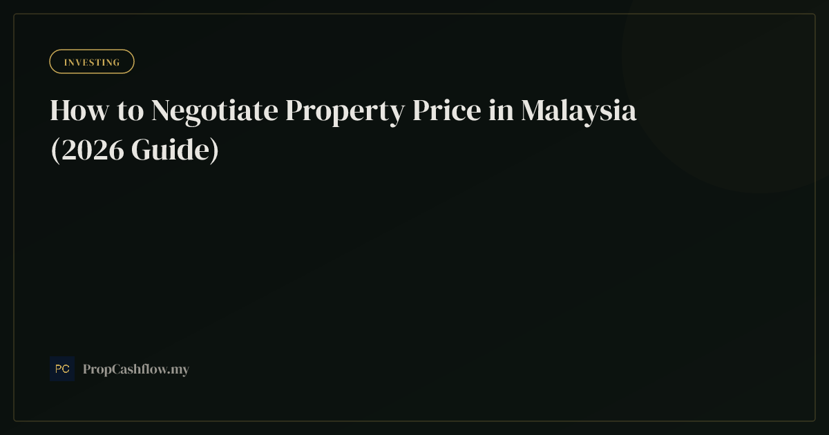 How to Negotiate Property Price in Malaysia (2026 Guide)