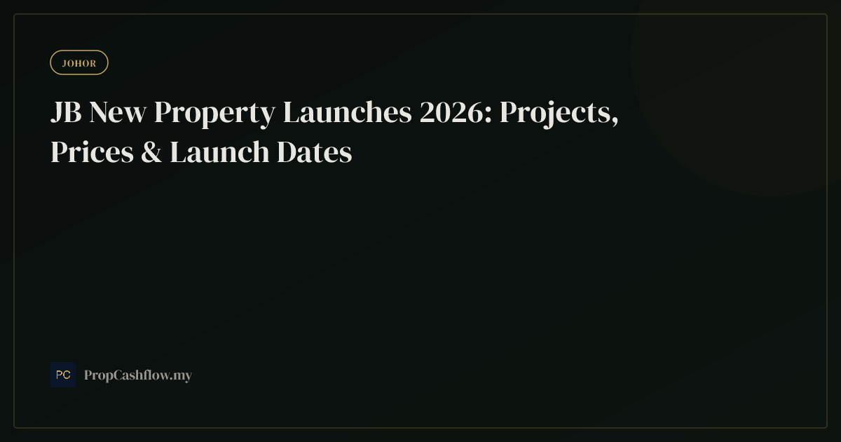 JB New Property Launches 2026: Projects, Prices & Launch Dates