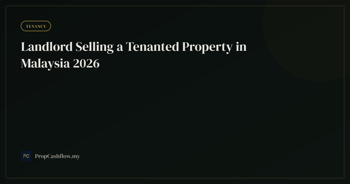 Landlord Selling a Tenanted Property in Malaysia 2026