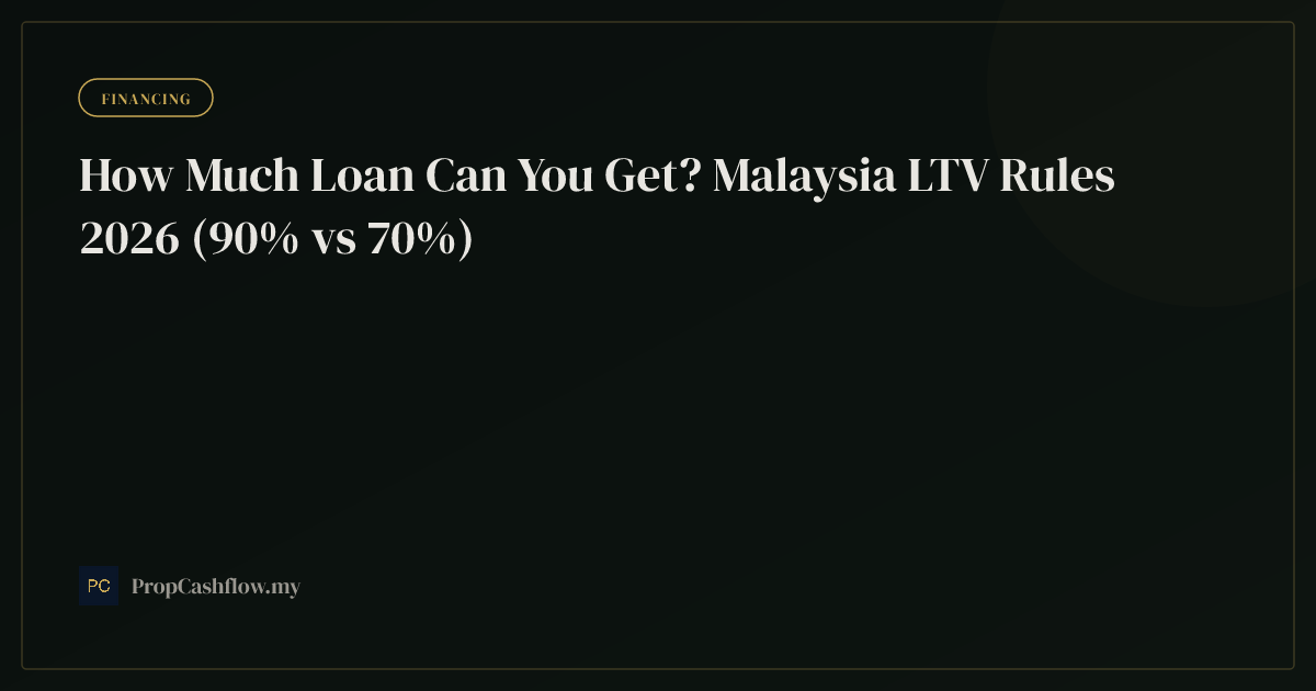 How Much Loan Can You Get? Malaysia LTV Rules 2026 (90% vs 70%)