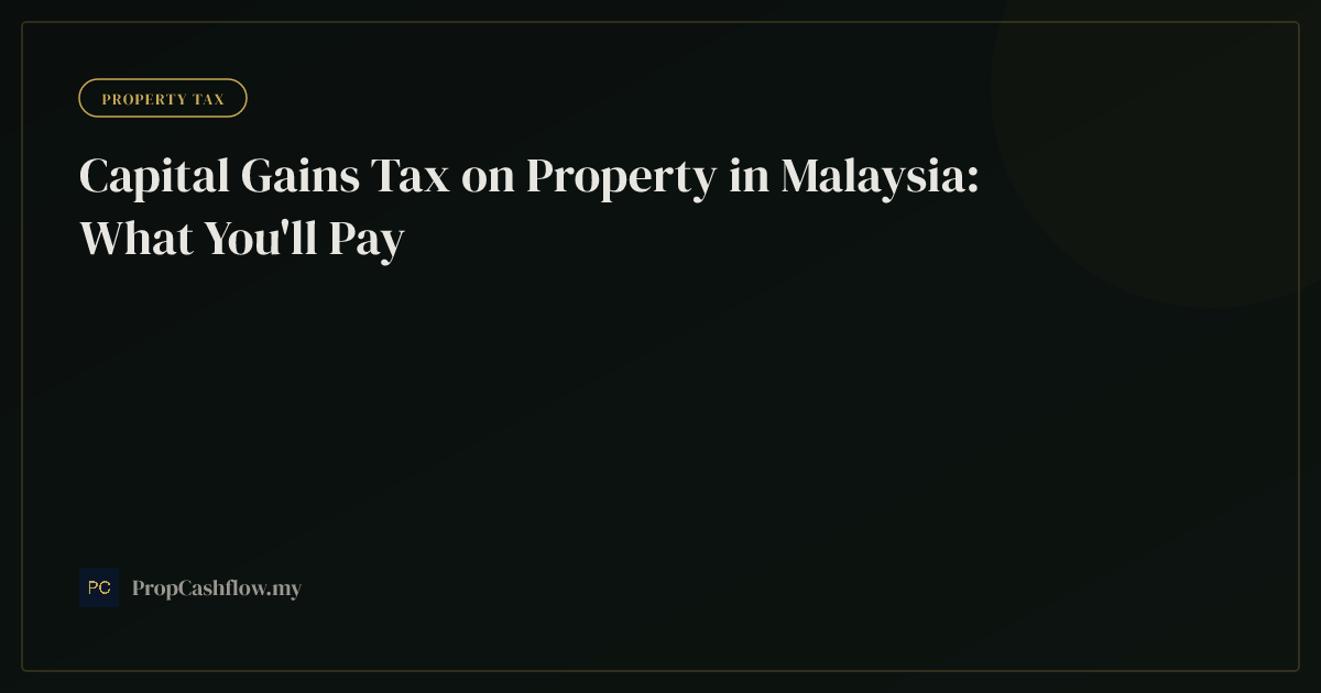 Capital Gains Tax on Property in Malaysia: What You'll Pay