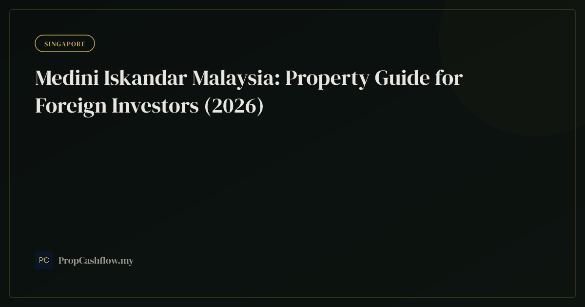 Medini Iskandar Malaysia: Property Guide for Foreign Investors (2026)