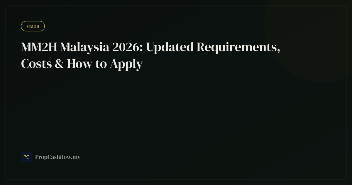 MM2H Malaysia 2026: Updated Requirements, Costs & How to Apply