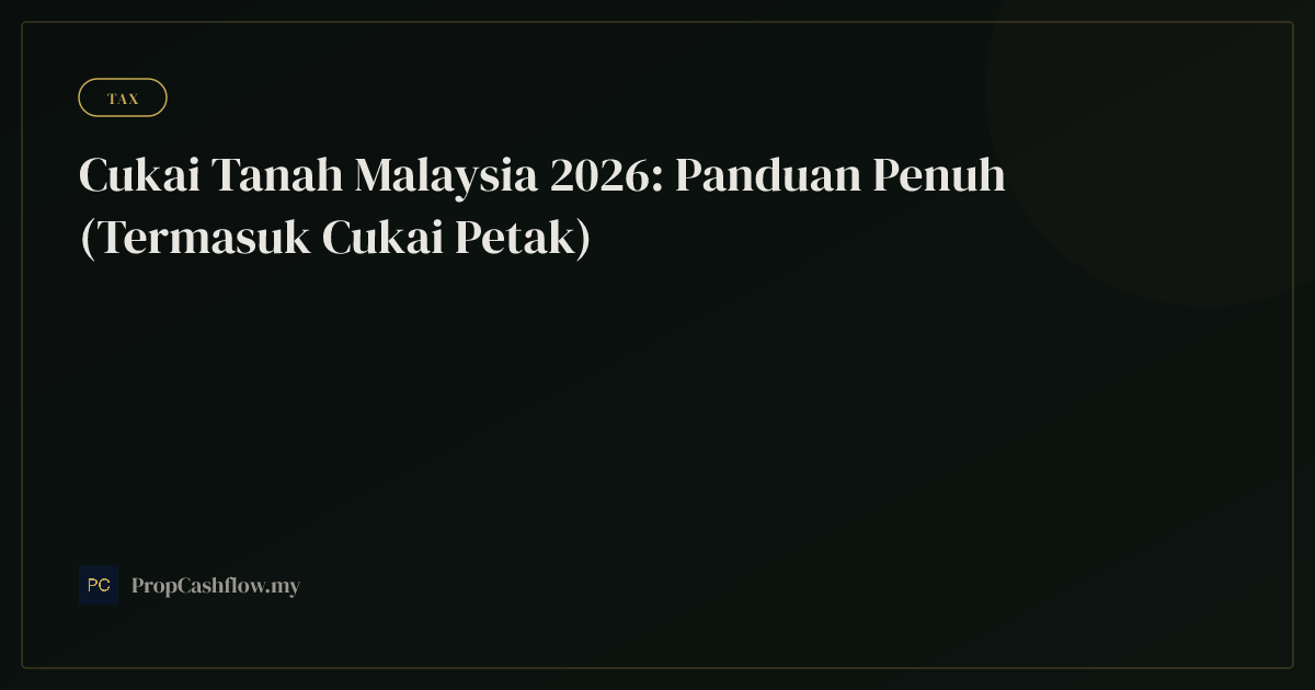 Cukai Tanah Malaysia 2026: Panduan Penuh (Termasuk Cukai Petak)