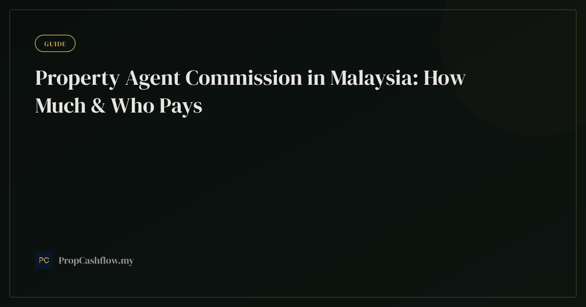 Property Agent Commission in Malaysia: How Much & Who Pays