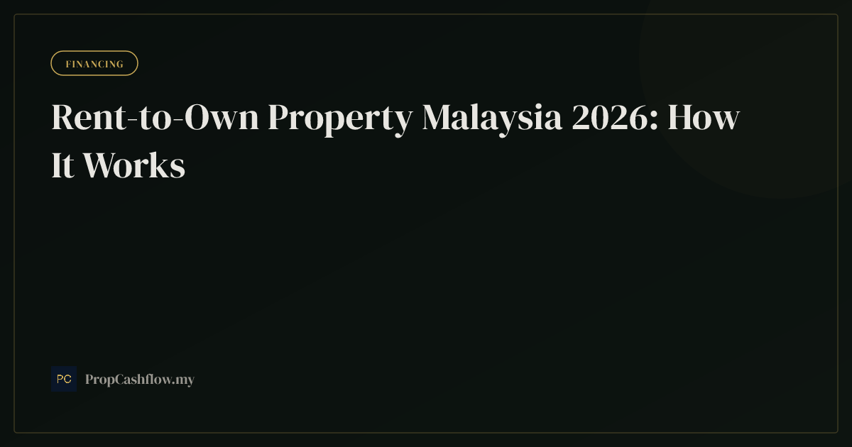 Rent-to-Own Property Malaysia 2026: How It Works