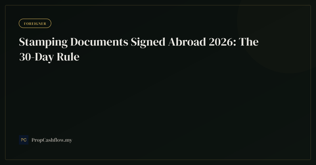 Stamping Documents Signed Abroad 2026: The 30-Day Rule