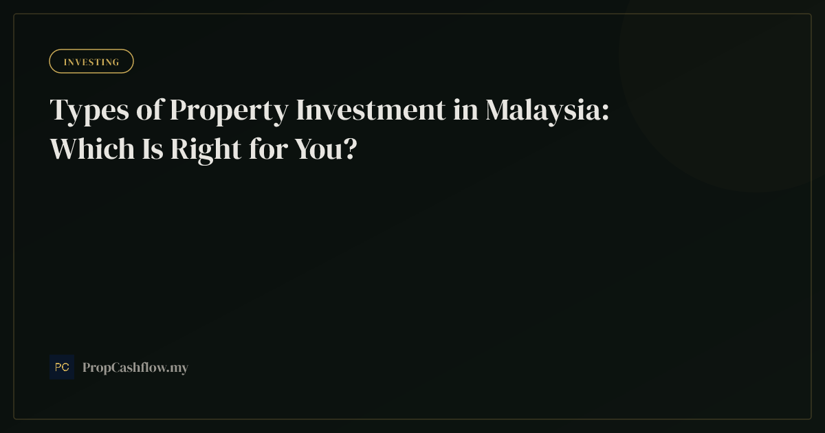 Types of Property Investment in Malaysia: Which Is Right for You?