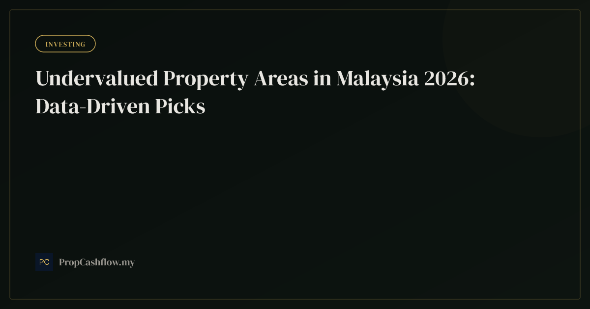 Undervalued Property Areas in Malaysia 2026: Data-Driven Picks